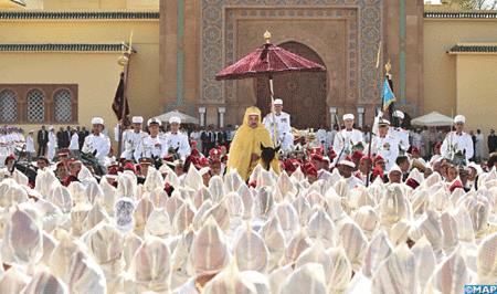 أمير المؤمنين يترأس حفل الولاء بالرباط